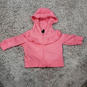 Carter's Newborn Pink Ruffle Hoodie